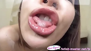 Japanese Asian Tongue Duplicated Face Nose Licking Sucking Kissing Handjob Good-luck piece - More handy fetish-master&period;net